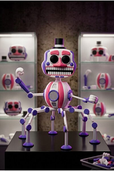 Modellio3D Mini Music Man (Multipart) – 20 CM Hareketli FNAF Koleksiyon Figürü