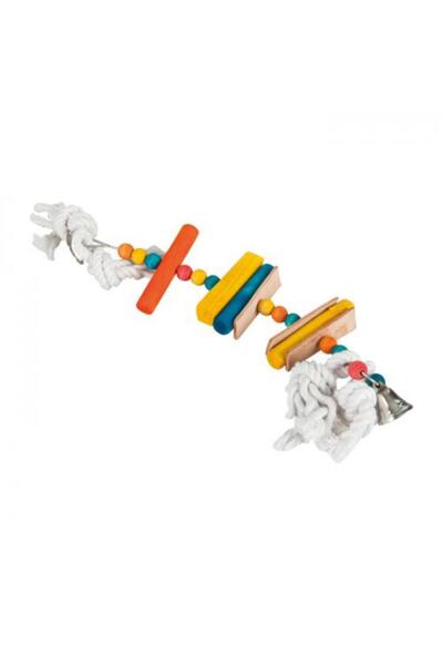 Mestore Loofah Natural Wooden Bird Toy 35 cm - 673-lb065