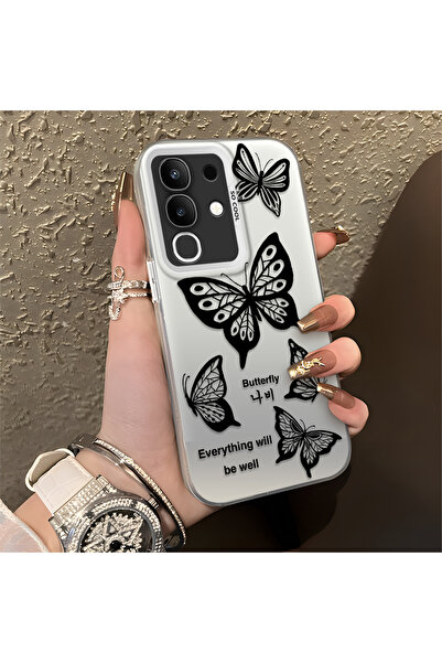 Hontinga حافظة هاتف Vivo Y29 متوافقة مع الحافة السيليكونية الصلبة والمضادة لل...