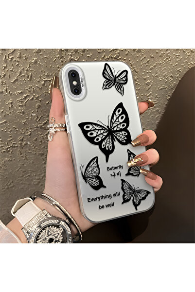 Hontinga iPhone X Compatible Silicone Edge Hard Back Anti-Fall Phone Case But...