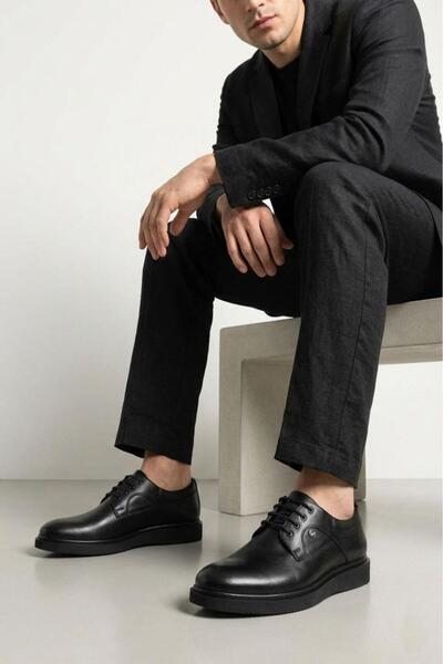 Papuçcity Pasha 03412 Erkek Eva Taban Deri Ayakkabı