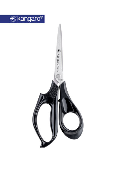 Kangaro Stainless Steel Office Scissors 185mm with 3D Comfort Handle
