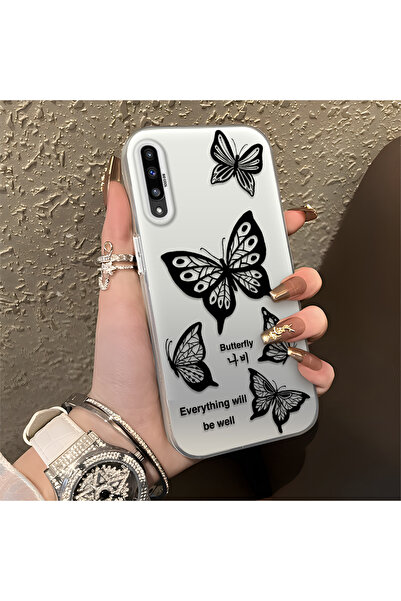 Hontinga حافظة هاتف سامسونج جالاكسي A50 متوافقة مع الحافة السيليكونية الصلبة ...