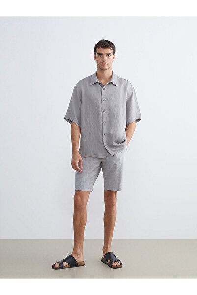 LC Waikiki Ανδρικό σορτς Vizyon New Season Standard Fit από μείγμα λινών