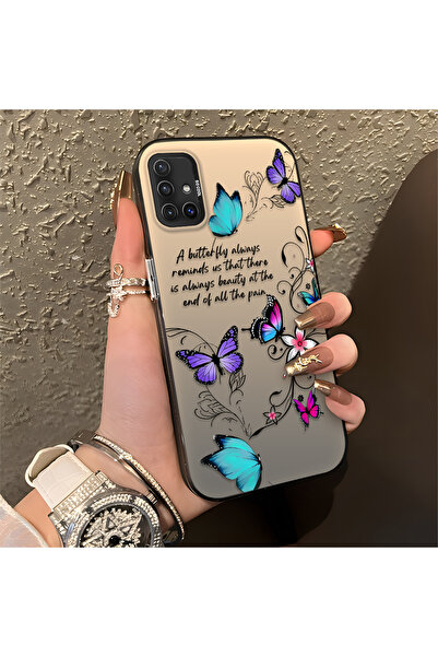 Hontinga حافظة هاتف سامسونج جالاكسي A51 متوافقة مع الحافة السيليكونية الصلبة ...