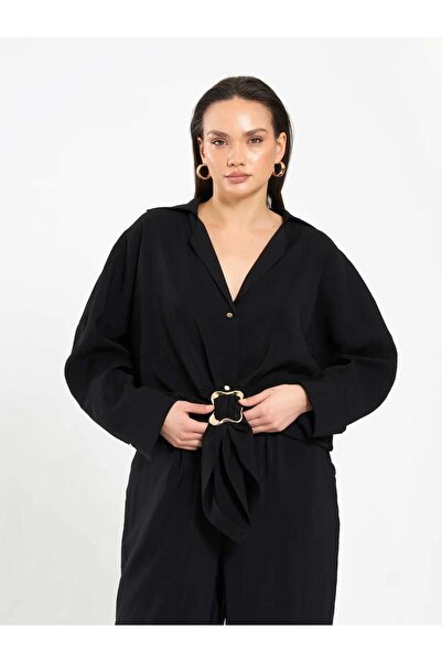 Lefon Women's Buckle Detail Shirt 080775