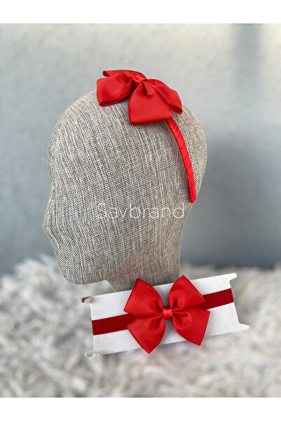 SavBrand Bow-Tie Mom Crown and Bandana Set