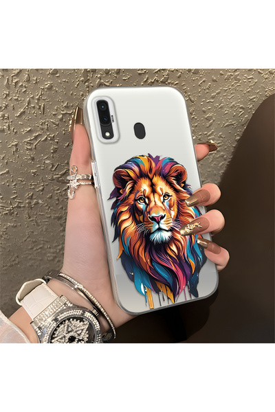 Hontinga حافظة هاتف سامسونج جالاكسي A20 متوافقة مع الحافة السيليكونية الصلبة ...