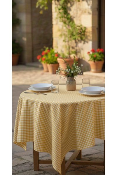 serelya Checkered Tablecloth, Checkered Picnic Cloth - Plaid Checkered Tablecloth - Table Cloth