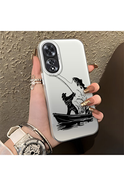 Hontinga حافظة هاتف OPPO A60 متوافقة مع حافة السيليكون الصلبة ومضادة للسقوط