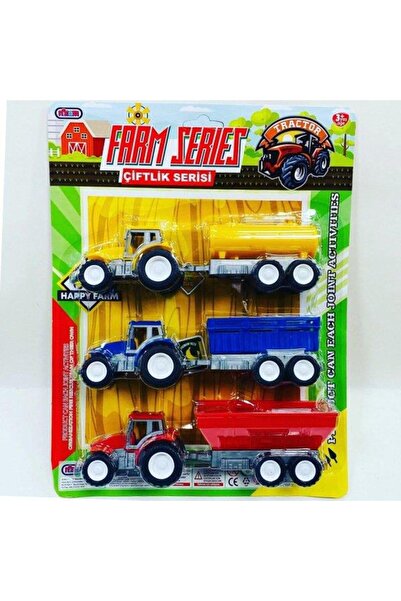 Edutoys مجموعة جرارات من 3 قطع