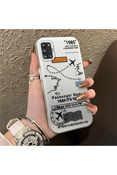 Hontinga حافظة هاتف سامسونج جالاكسي A31 متوافقة مع حافة السيليكون الصلبة والم...