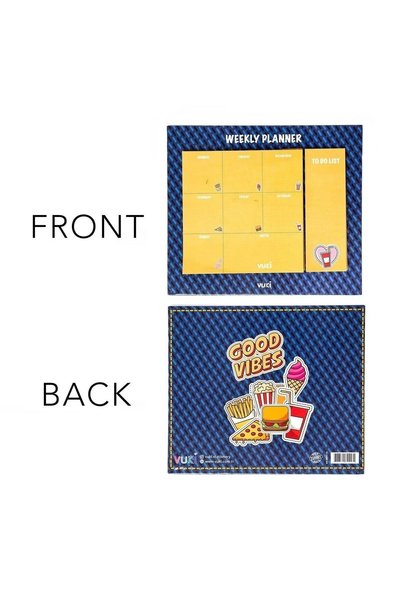 yordama Fast Food Concept Weekly Planner Block Note 25X21 cm