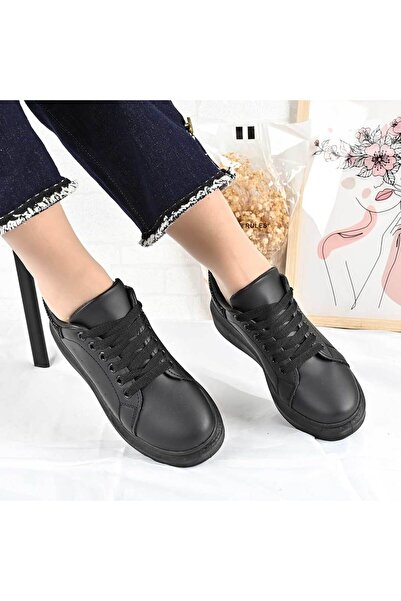 Tmall Pantofi sport pentru femei, - Piele, D1478, Negru