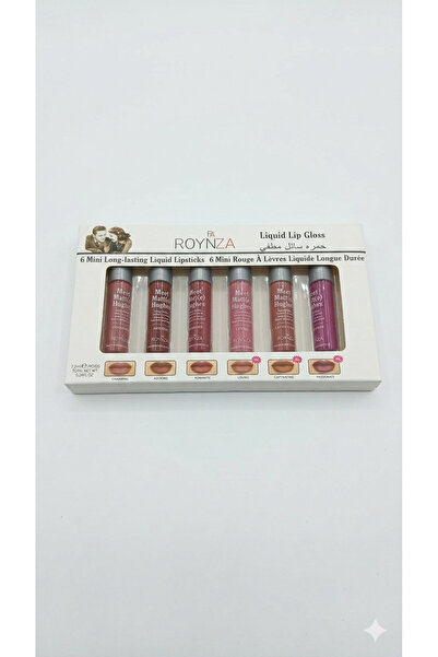 ROYNZA روج 💄 سائل 6 لون مطفي من