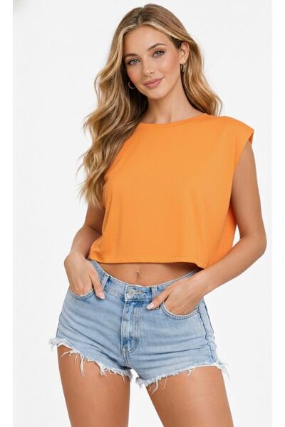 ALPİNGOMOU Women's Oversized Cropped T-Shirt Relaxed Fit Summer Wear Cropped ...