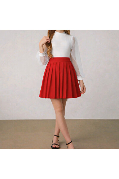 CARABO MODA Fusta pentru fetiță talie înaltă cu pliuri