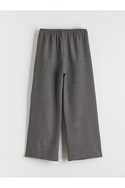 LC Waikiki Gray Striped Girls' Pants