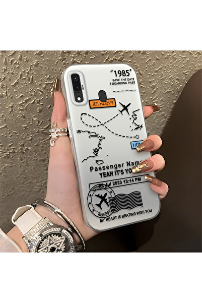 Hontinga حافظة هاتف سامسونج جالاكسي A20 متوافقة مع الحافة السيليكونية الصلبة ...