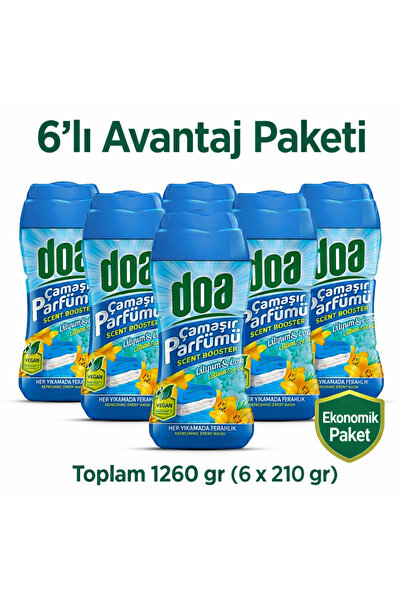 Doa Granül Çamaşır Parfümü Lilyum & Lotus 6’lı Avantajlı Paket 1260 gr
