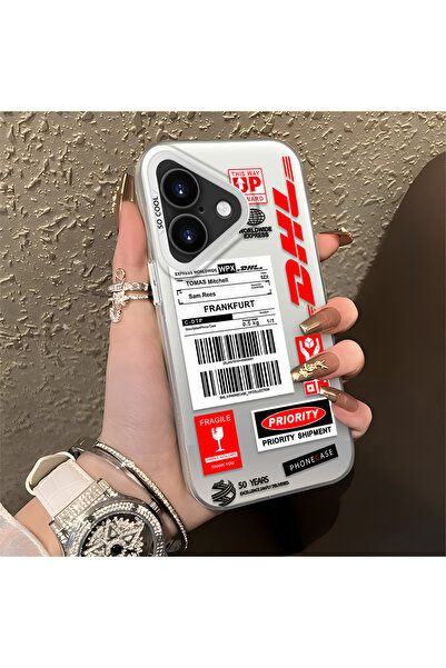 Hontinga iPhone 16 Plus Compatible Silicone Edge Hard Back Anti-Fall Phone Ca...