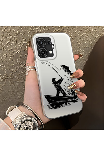 Hontinga حافظة هاتف OPPO A6 Pro 4G متوافقة مع السيليكون ذات الحواف الصلبة ومض...