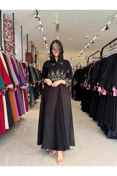 dar laha abaya Abaya D 902 - Royal Fabric Half Cloak with Embroidery - Olive ...