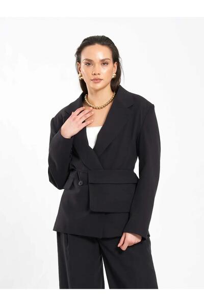 Lefon Jachetă pentru femei, geantă piese, supradimensionat 131057