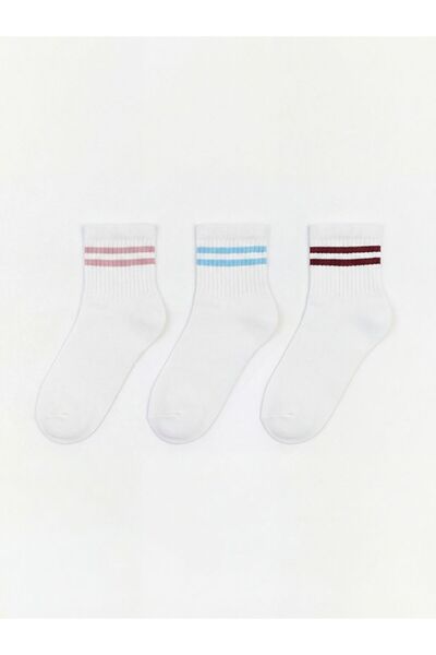 LC Waikiki Striped Women's Socks 3-Piece
