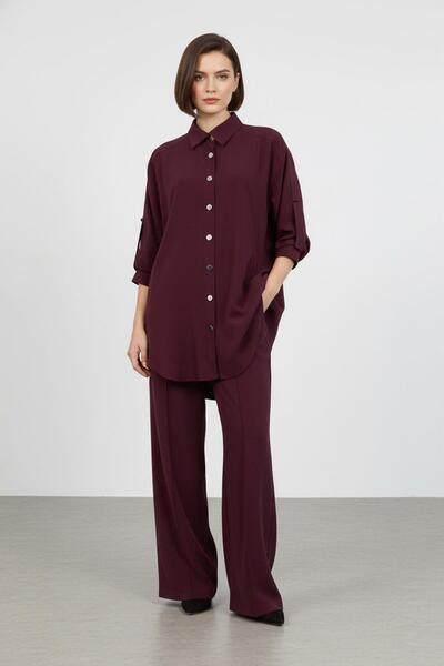 Puane Жіночий комплект з сорочкою з низькими плечима -14413TKS