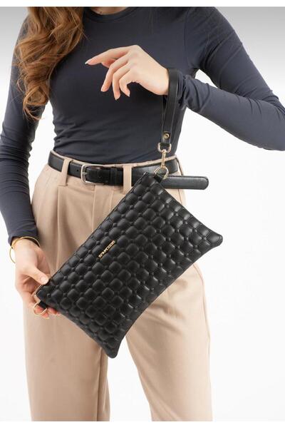 Sanmorris Women's Large Size Clunch and Shoulder Bag