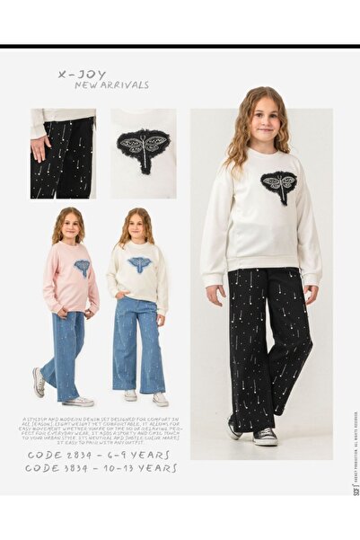 xjoy kids Girl's Pearl Pants Two-Piece Set
