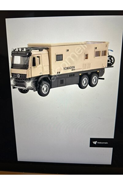 Alloy Models عربة كارافان مرسيدس موديل تير مع أضواء وصوت، قابلة للسحب والإطلاق