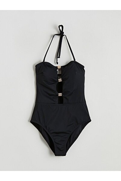 LC Waikiki Boyundan Bağlamalı Çıkarılabilir Pedli Kadın Mayo