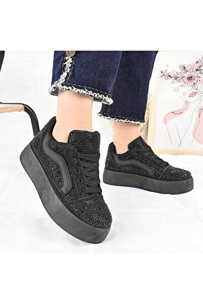 Tmall Pantofi sport pentru femei, - Piele, D1479, Negru