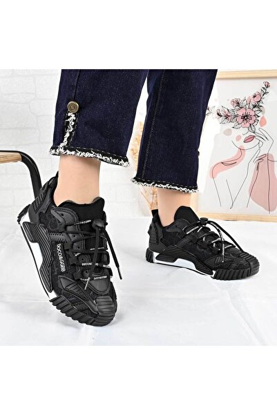 Tmall Pantofi sport pentru femei, - Piele, D1480, Negru