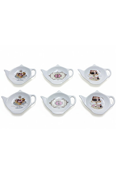 Zücev 6'lı Porselen Sosluk ve Mezelik Seti - 3 Farklı Desenli Kahvaltı Sunum ...