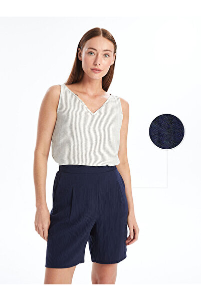 LC Waikiki Özmarka New Season Women's Elastic Waist Straight Shorts