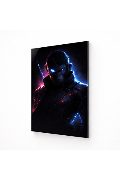 MAVEN Neon Siber Maymun Cam Tablo Fantastik Dekoratif Duvar Tablosu 3,8 mm (3...