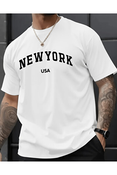 gencerco Νέα Υόρκη ΗΠΑ με τύπωμα Premium oversized T-shirt