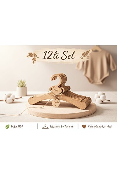 digitalavm akıllı alışveriş adresiniz Bebek Askısı 12 li Çocuk Askısı Doğal A...