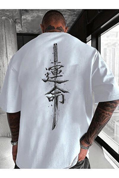 gencerco Ιαπωνικό Σαμουράι με τύπωμα Premium oversized Μπλουζάκι