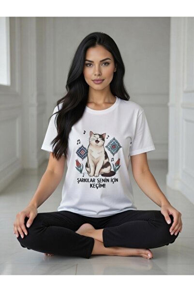 Hababamevi Keçi ⭐ Cat Baskılı T-shirt