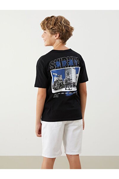 LC Waikiki طاقم الرقبة طوكيو تي شيرت الصبي المطبوعة