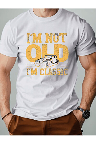 gencerco Δεν είμαι γέρος, είμαι ένα κλασικό με τύπωμα Premium oversized μπλου...