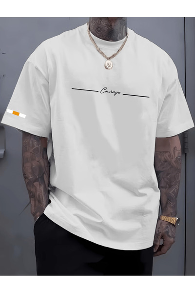 gencerco Μπλουζάκι Μπέι Κιούρτζ με τύπωμα Πρέμιουμ oversized