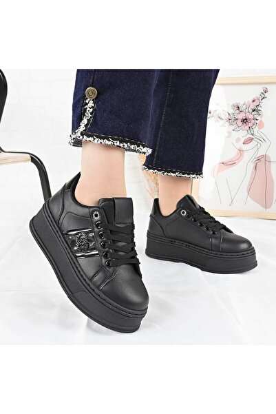 Tmall Pantofi sport pentru femei, - Piele, D1488, Negru