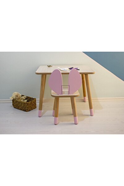 özgürce Çocuklar İçin Eğlenceli Yaz Sil Çalışma Masası ve Sandalye Takımı