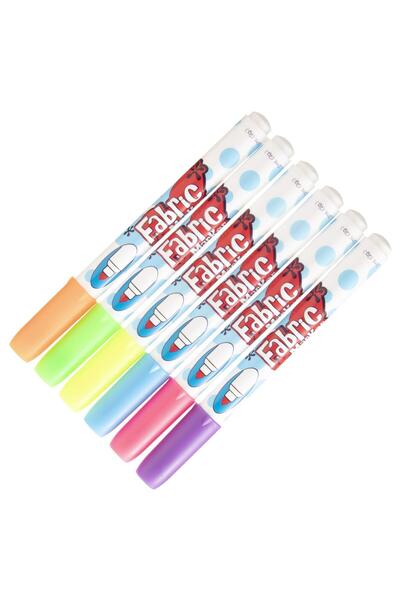 Yuka Renkli T-shirt Kumaş Boyama Tekstil Kalemi 10 RENK