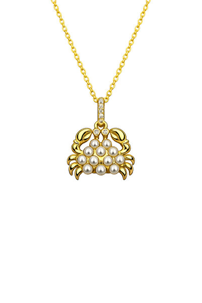 Sade Accessory İnci Detaylı Yengeç Kolye